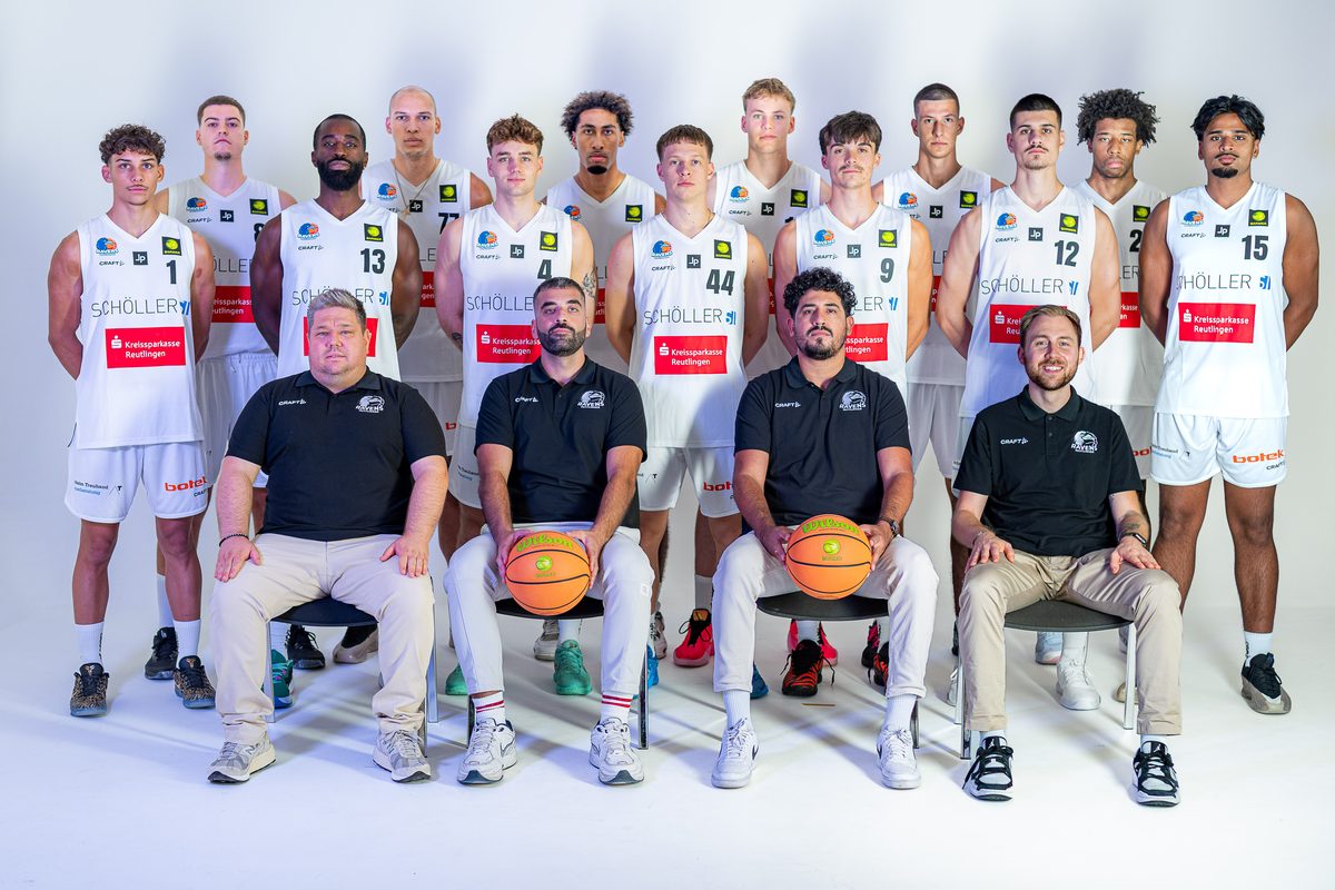 Mannschaftsfoto der TSG Schöller SI Ravens Reutlingen, Saison 2026/27